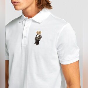 Purple Label Custom Slim Polo Bear Piqué Polo Shirt